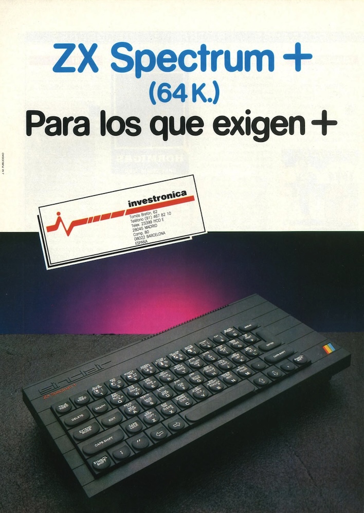 An advert for the 64K Spectrum+