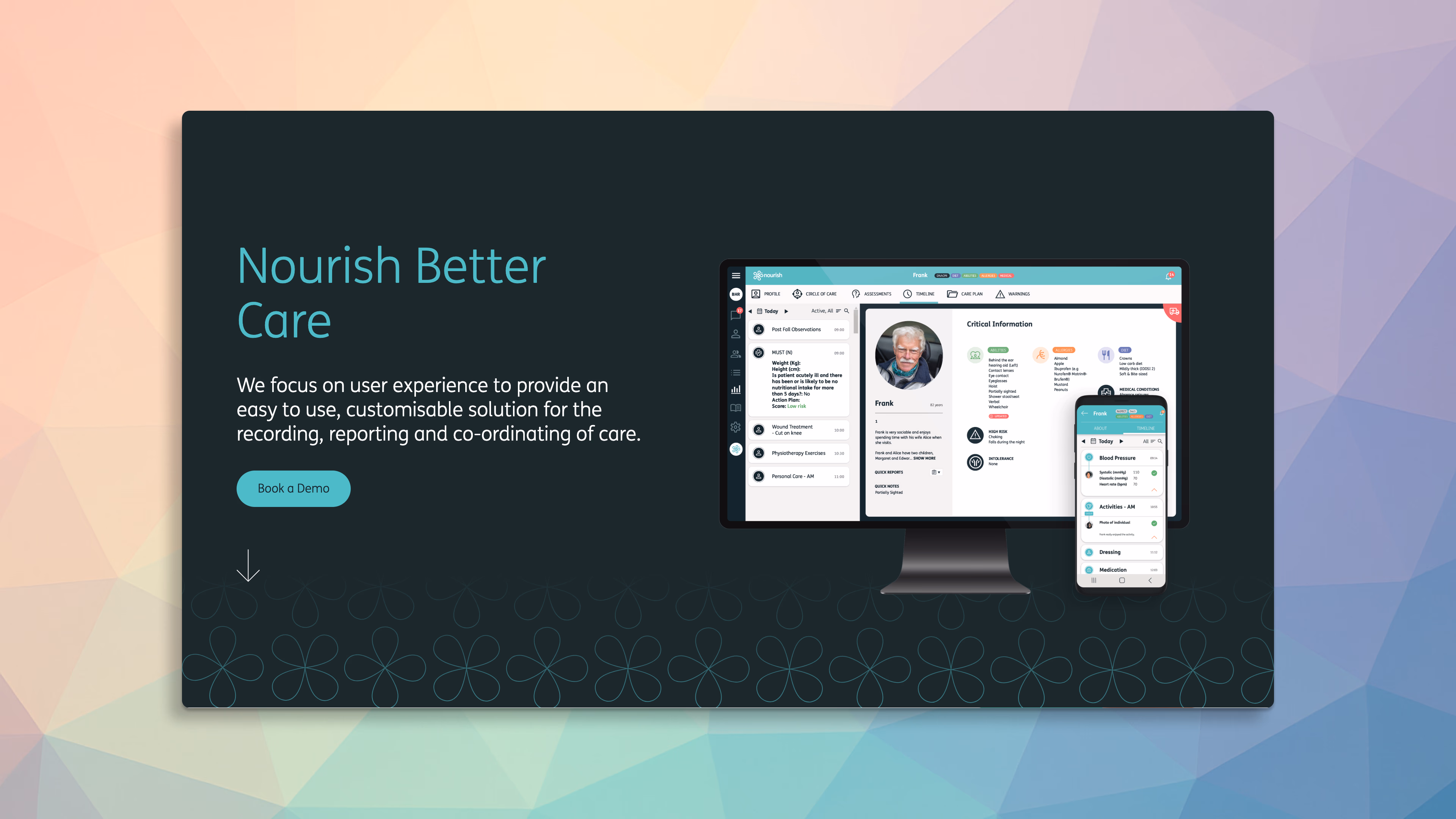 Nourish mobile apps