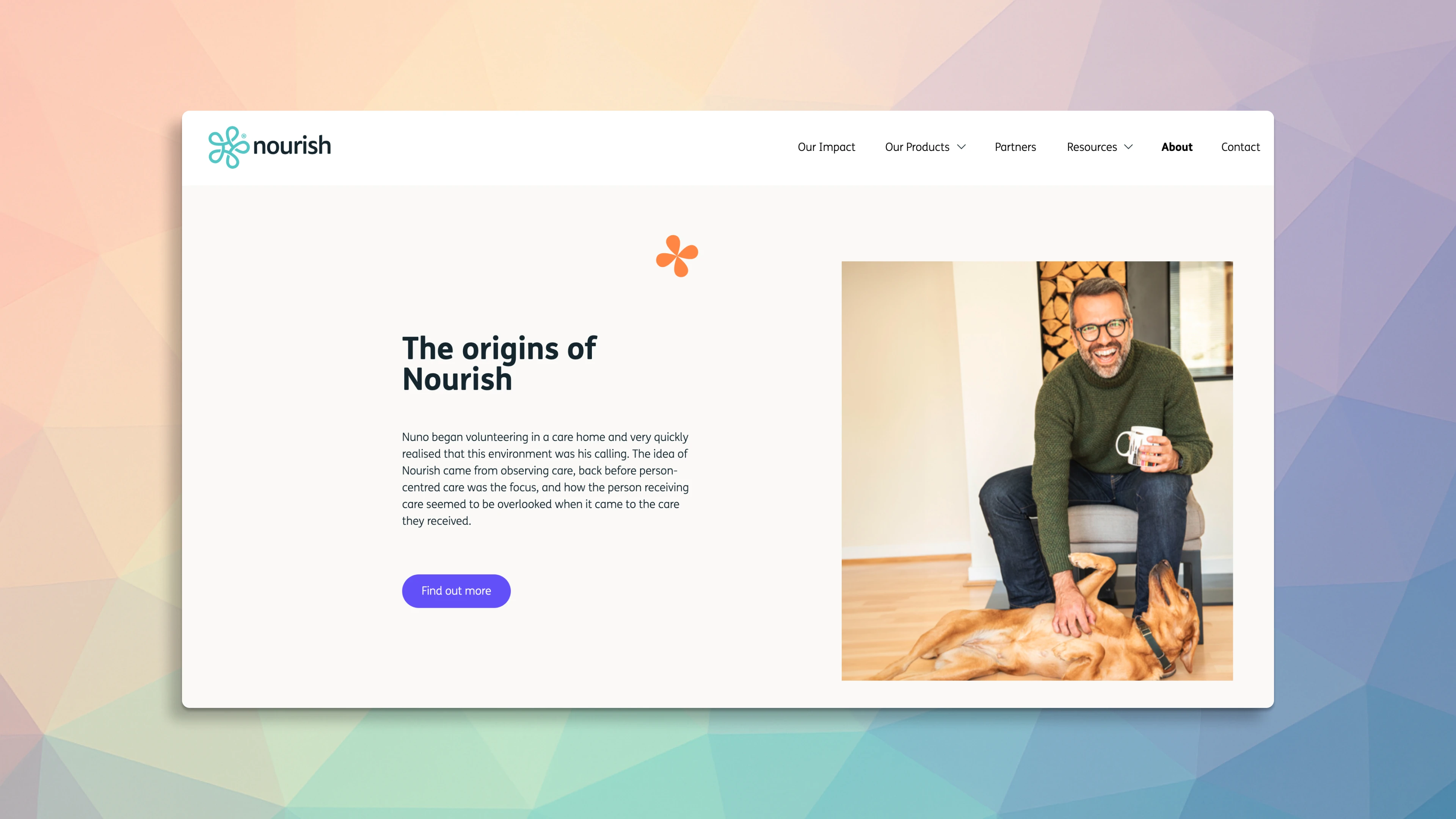 Nourish admin interface