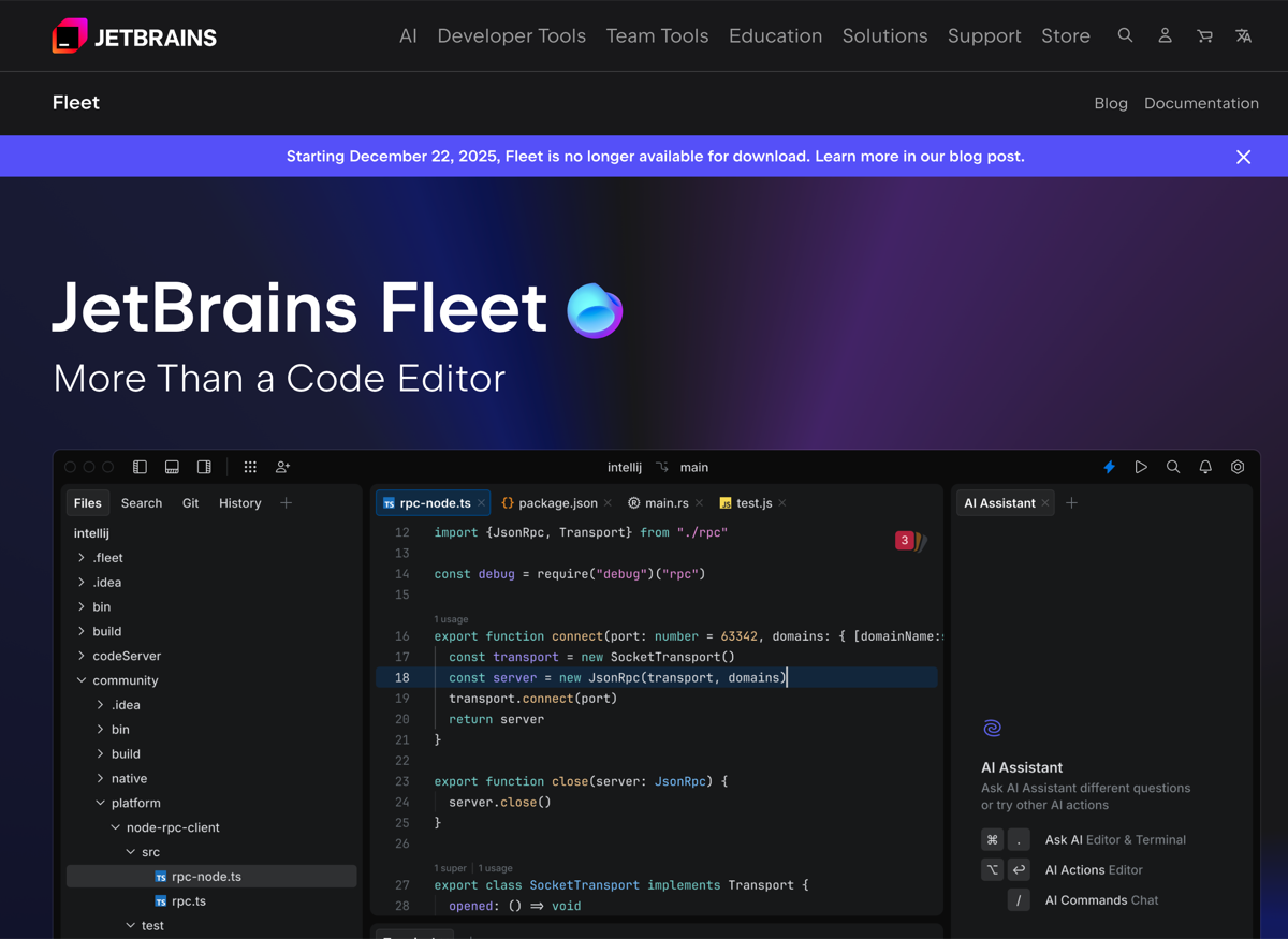 JetBrains Fleet