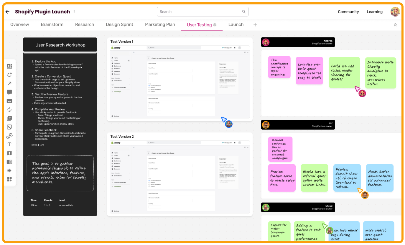 Forge Canvas Interface