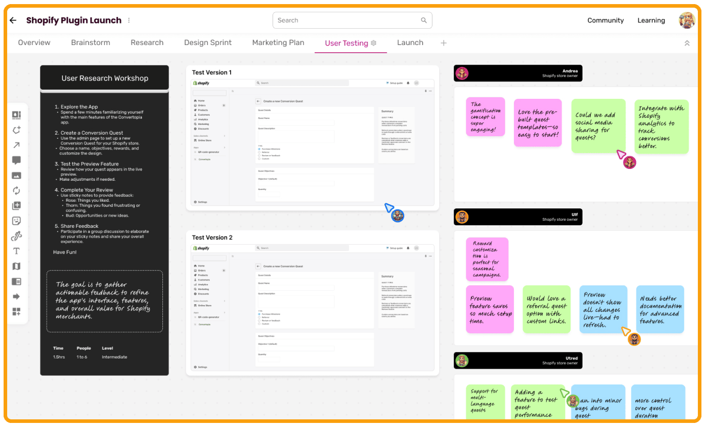 Forge Canvas Interface