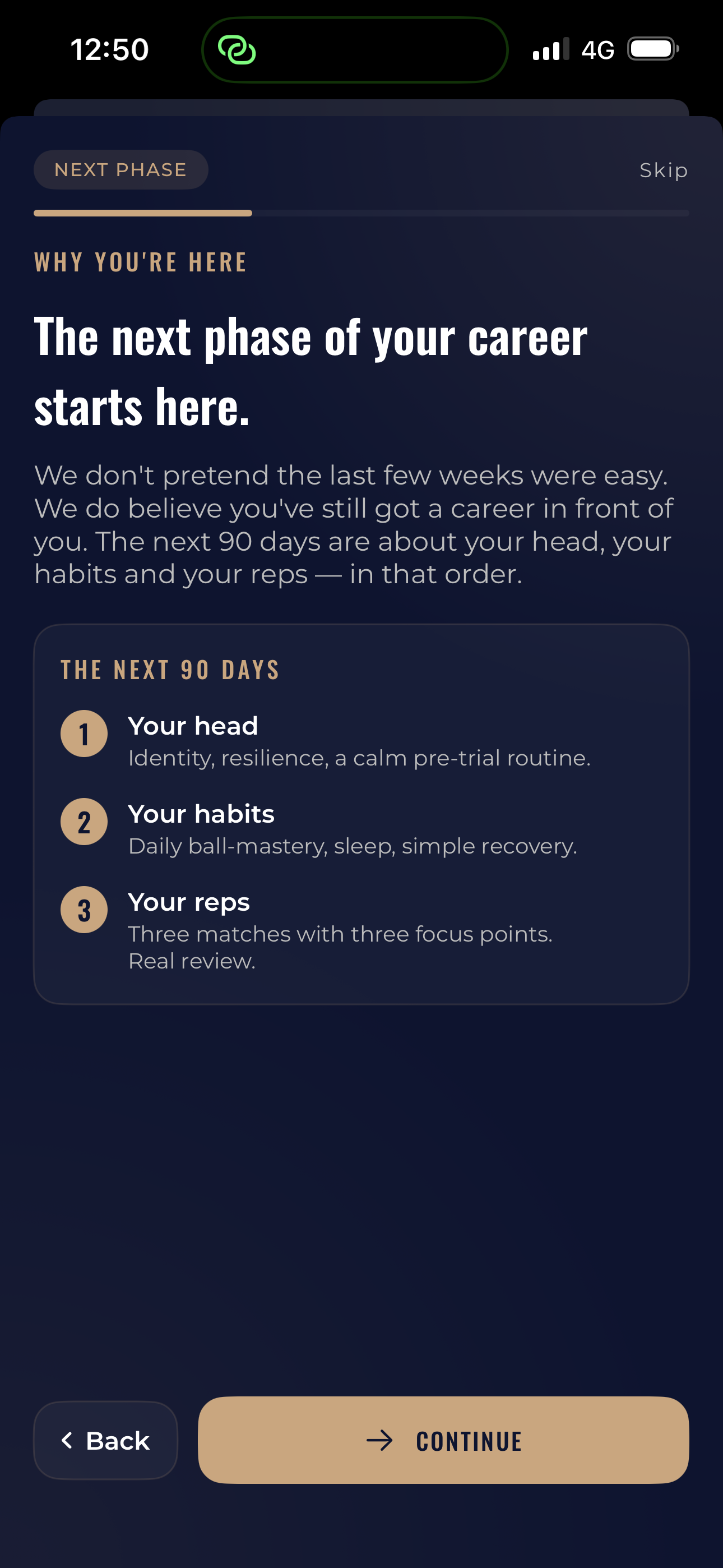 The next 90 days: your head, your habits and your reps