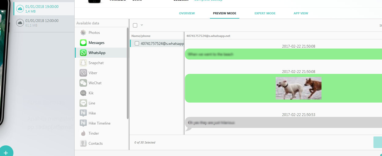 Installed Software Mobile Spy 1